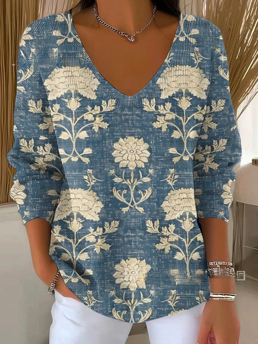Zoe | Chic V-Neck Knit Sweater