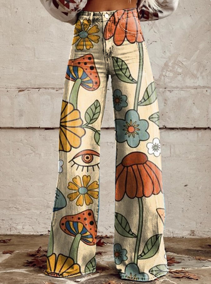 BOHEMIAN DREAM | Vintage-Inspired Wide-Leg Pants
