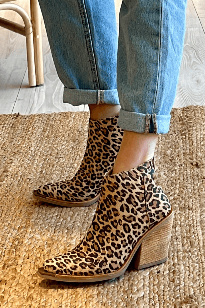 Candice™ | Leopard Print Ankle Boots
