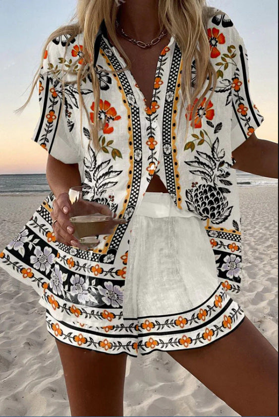 Irella™ | Short Beach Set with Floral Print