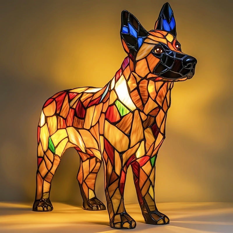 Bandit | Magic Dog Lamp in Colored Glass
