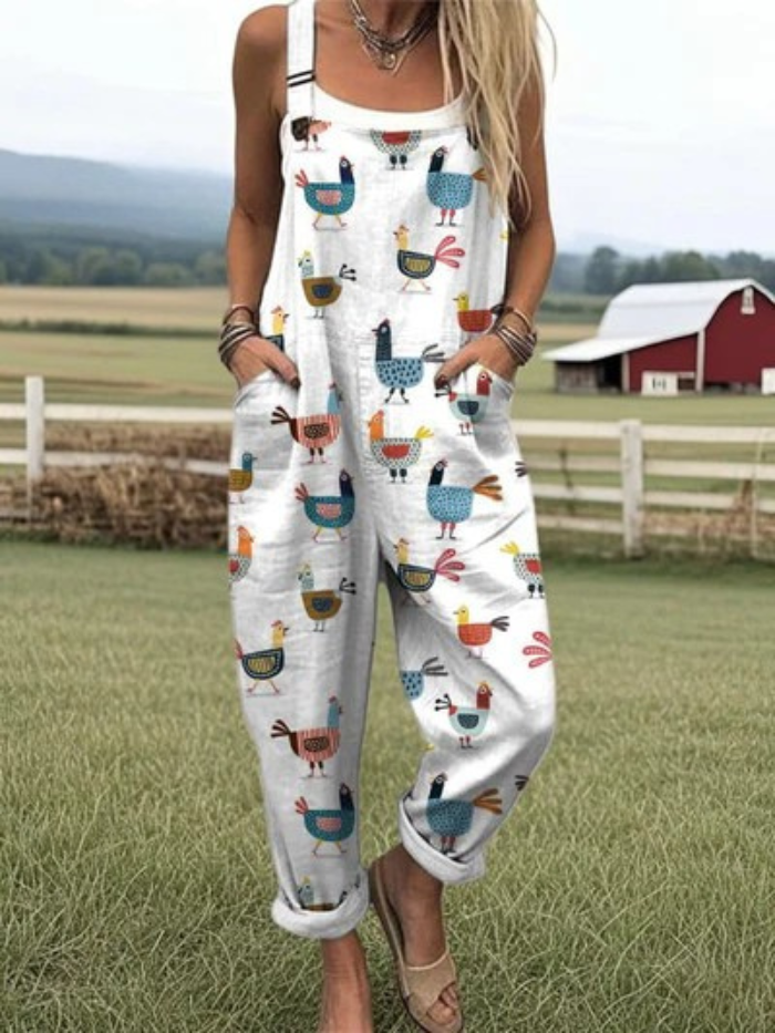 Farm Chicken | Wide Leg Jumpsuit