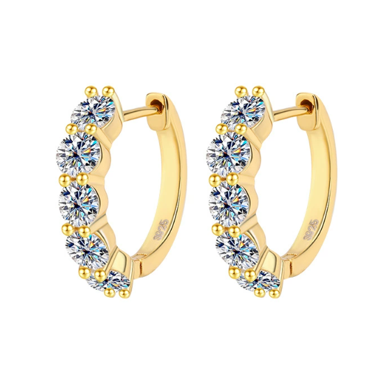 Carol Earrings with Four Stones