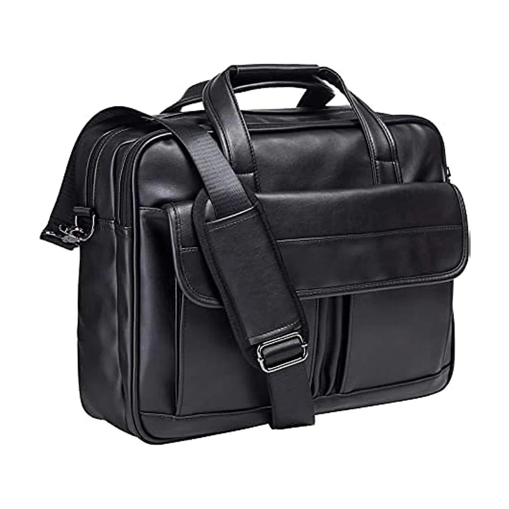Leo | Sophisticated Leather Laptop Tote