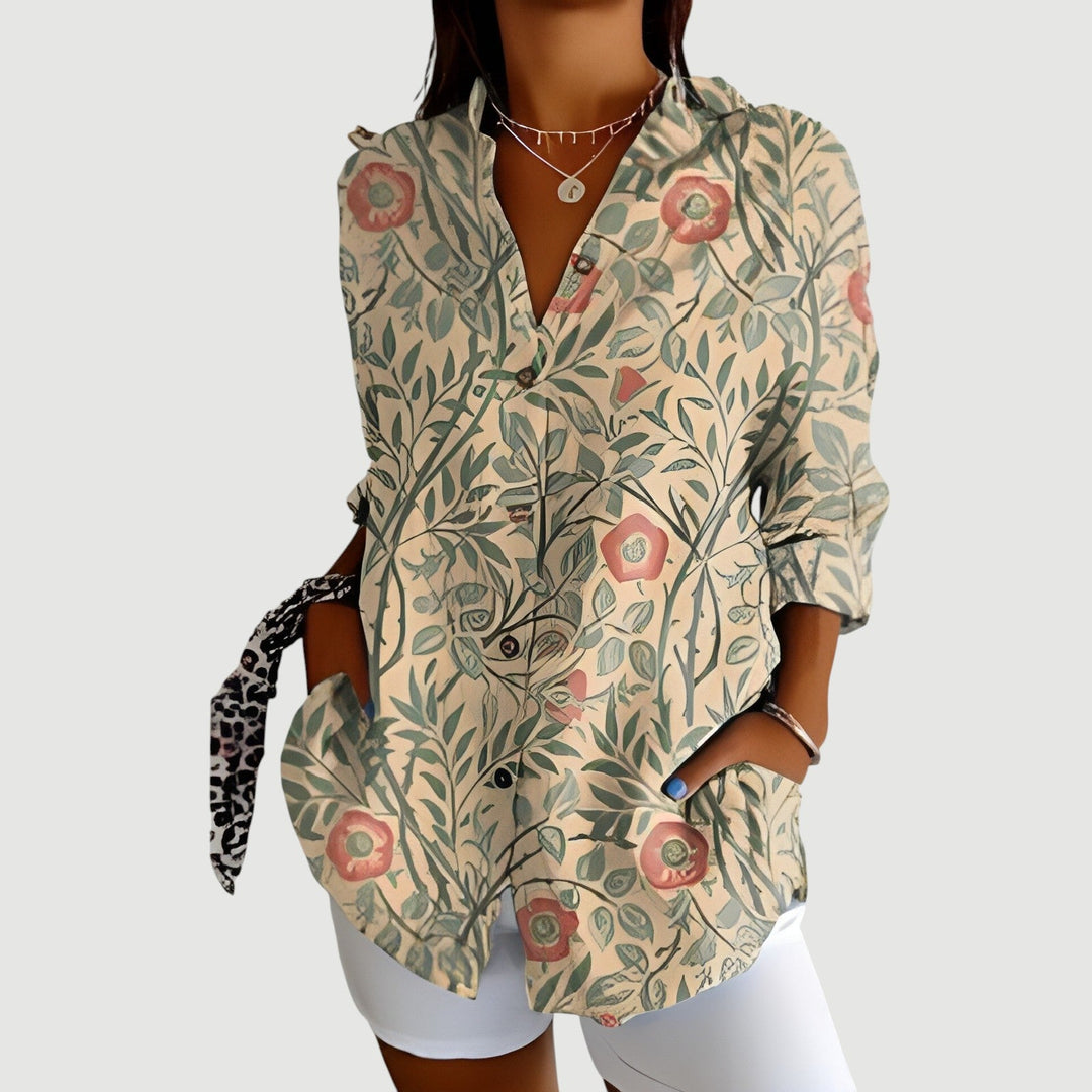 Nora™ | Artistic Bloom Blouse