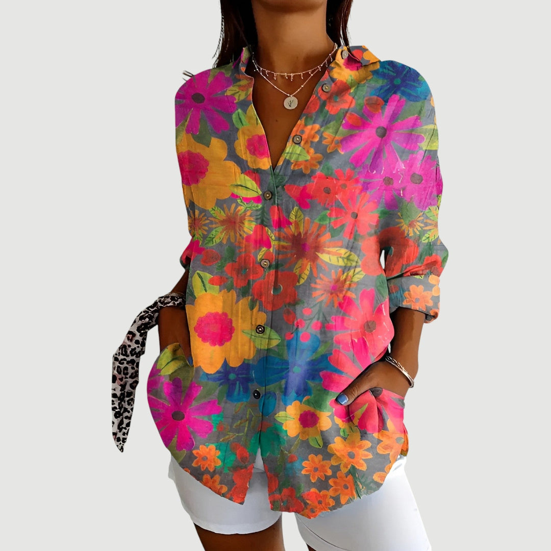 Elva™ | Artistic Bloom Blouse