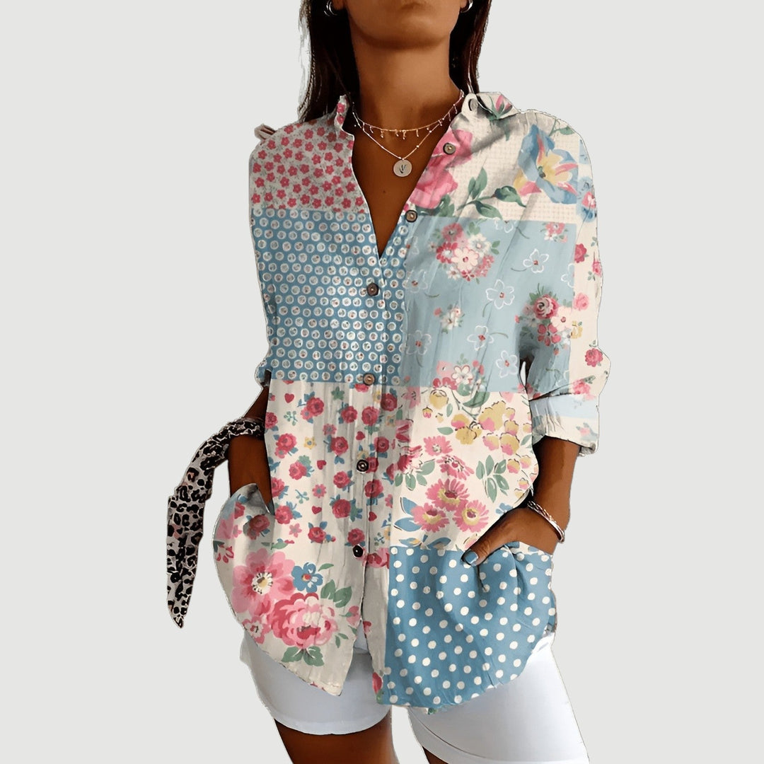Liv™ | Artistic Bloom Blouse