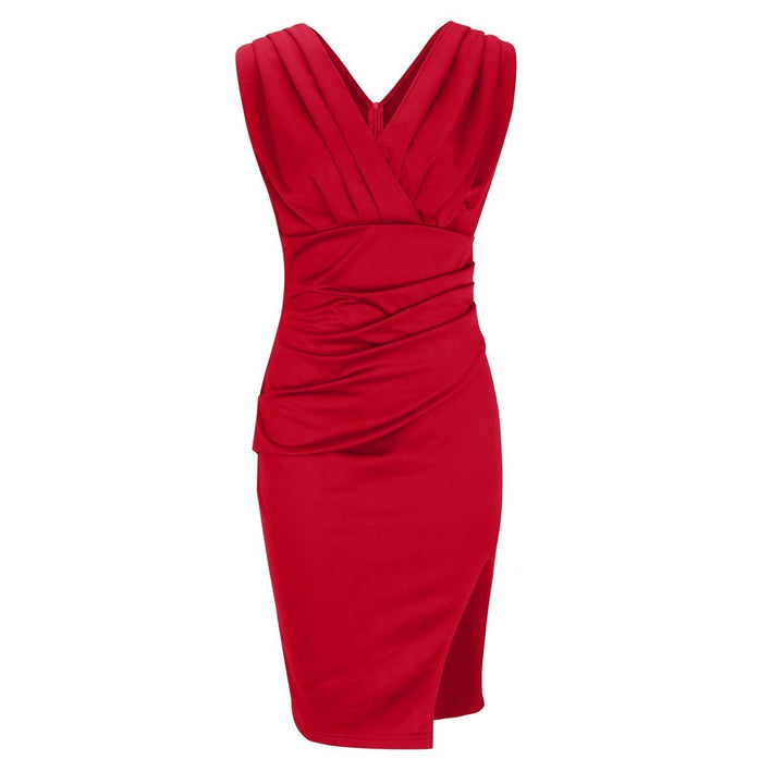 Noelle Curve V-Neck Dress