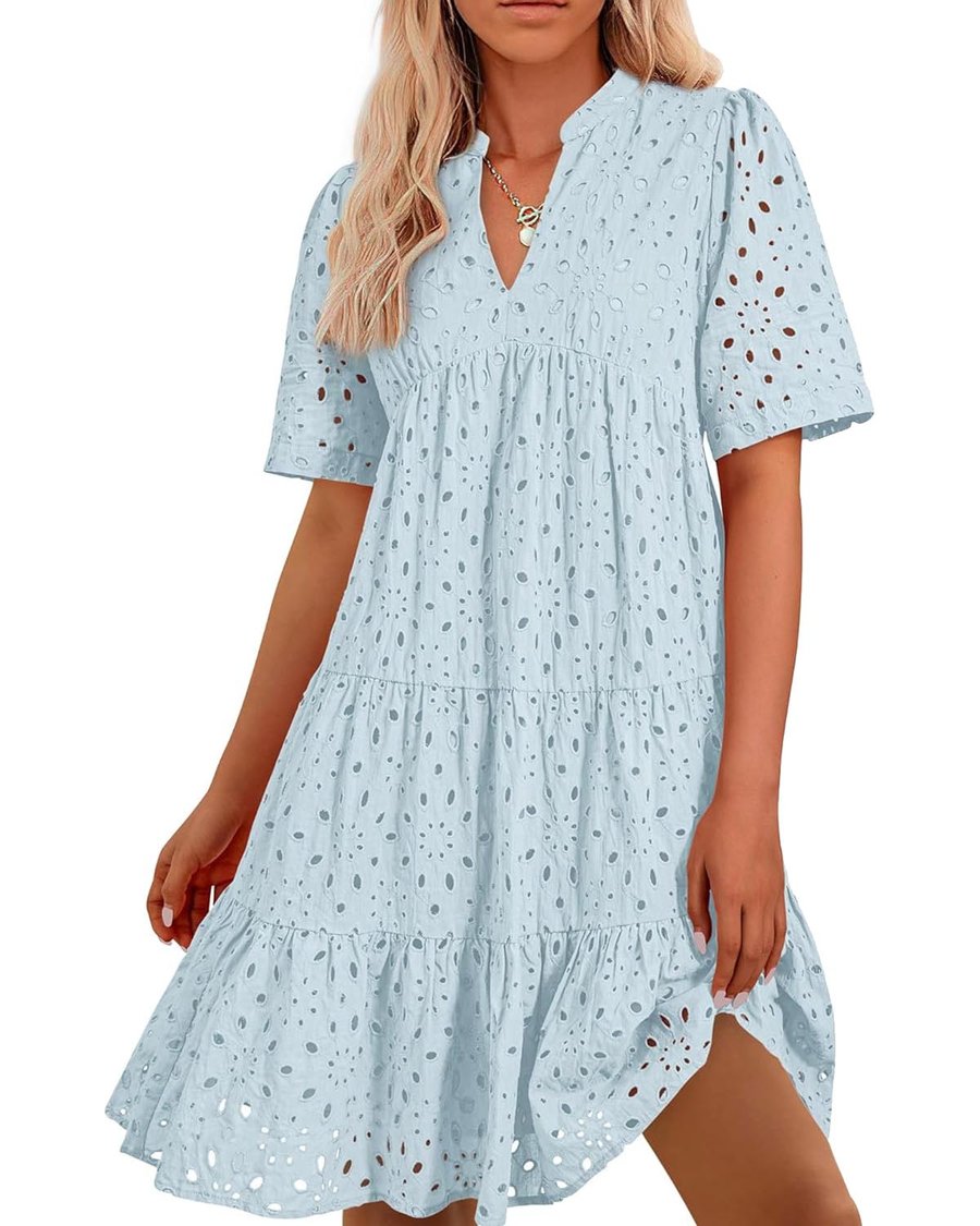 Pink Lace Ruffled Mini