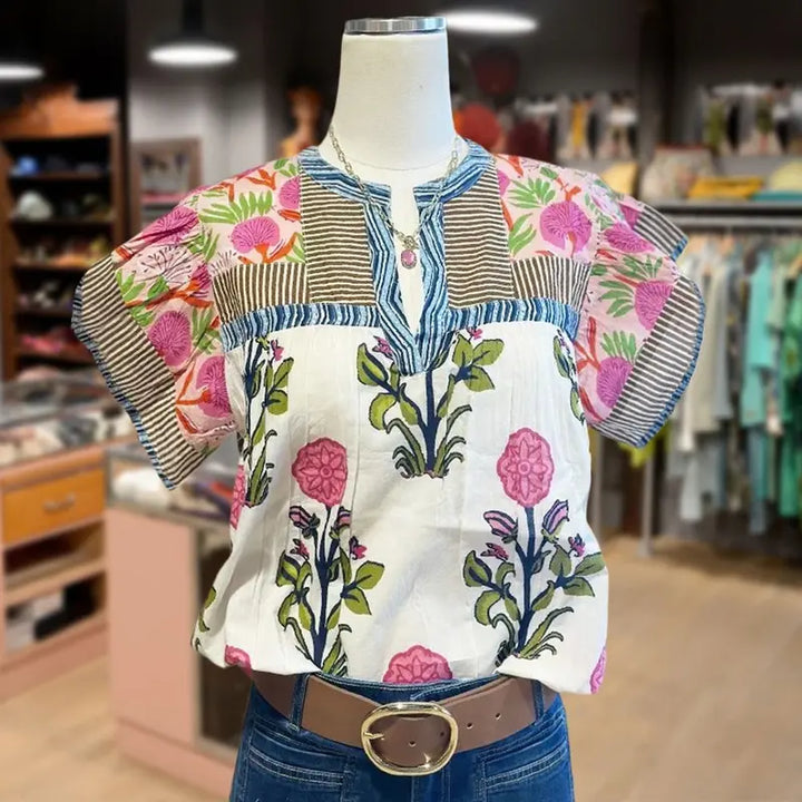 Daisy – Embroidered Boho Blouse