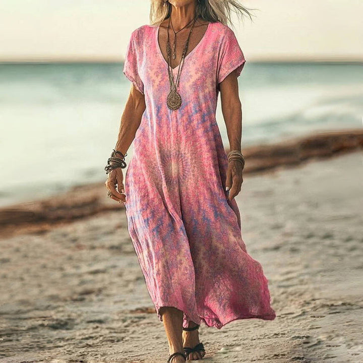 Ember Sunset Breeze Maxi Dress