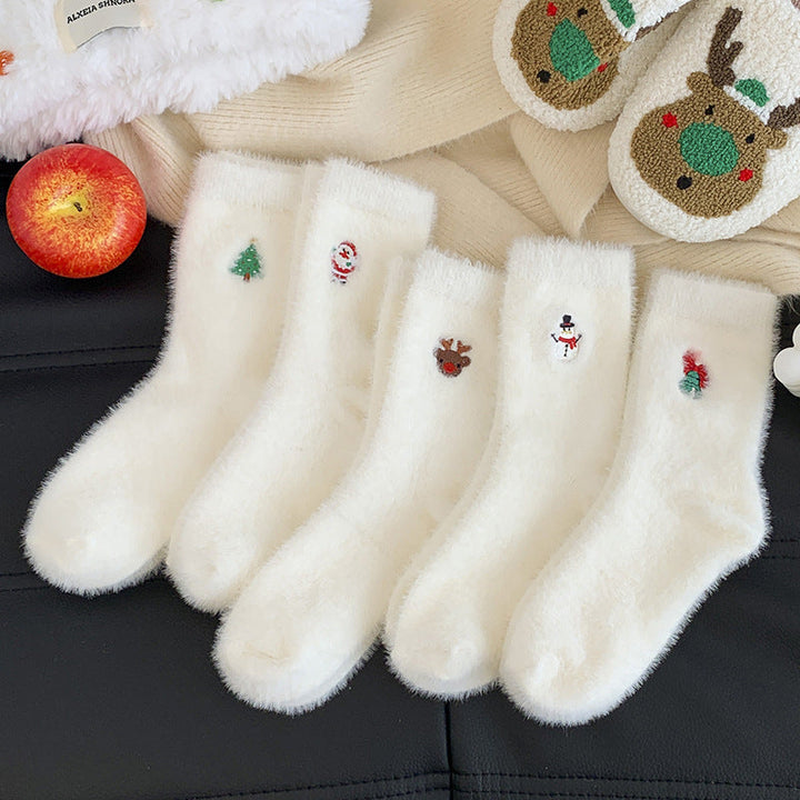 Furry Christmas 5-pack White