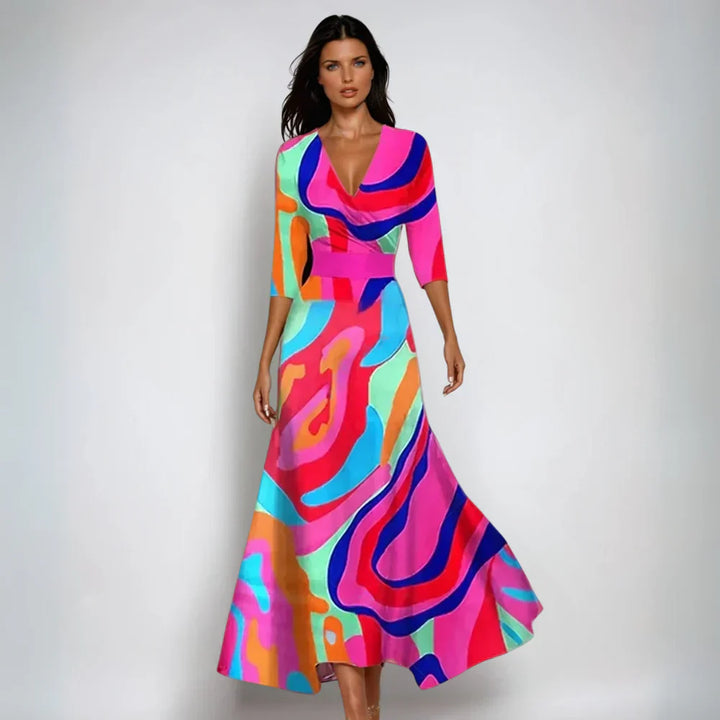 Lila™ | Stylish Floral Wrap Dress