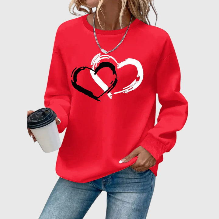 Linda - Elegant Heart Sweater