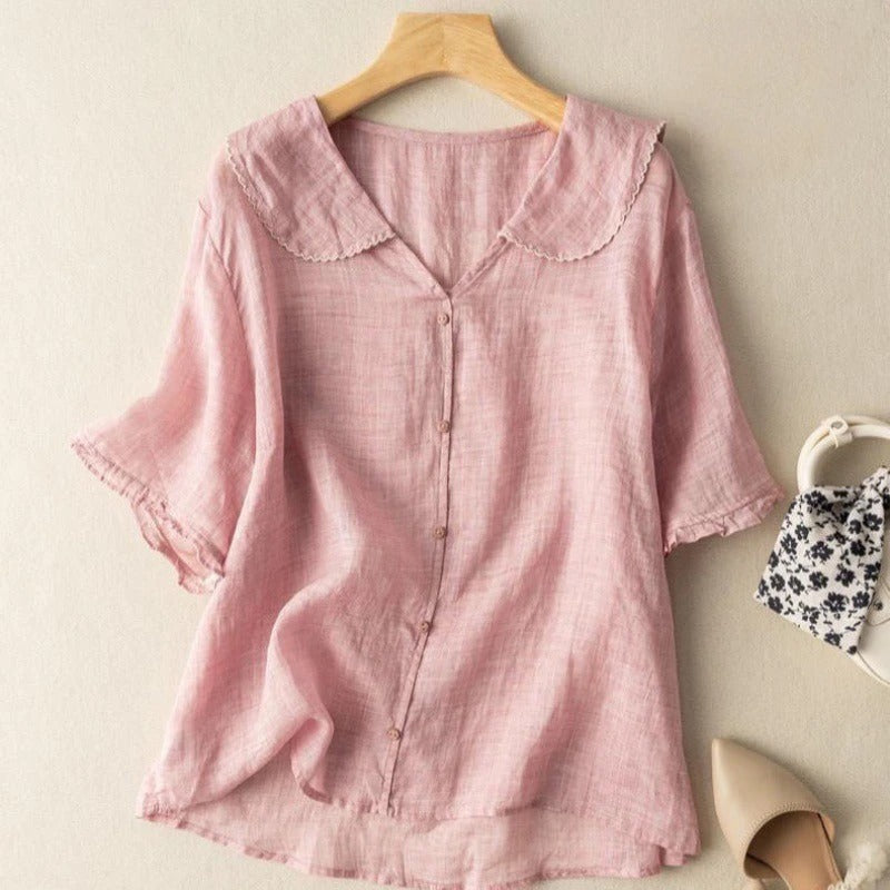 Leah | Float Linen Top