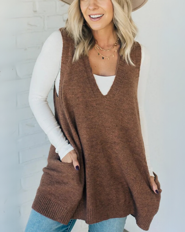 Lena - Cozy Knit Vest