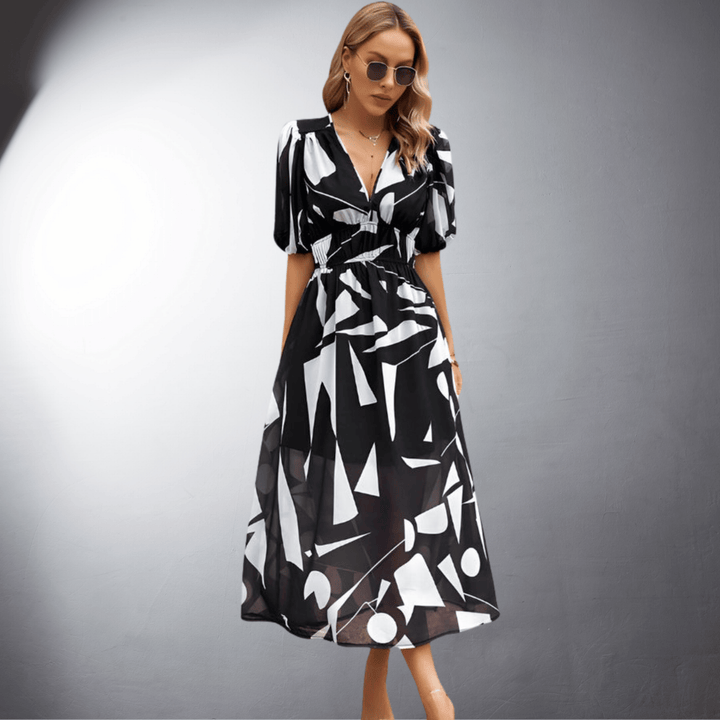 Ophélie | Bohemian Summer Dress in Refined Organic Linen