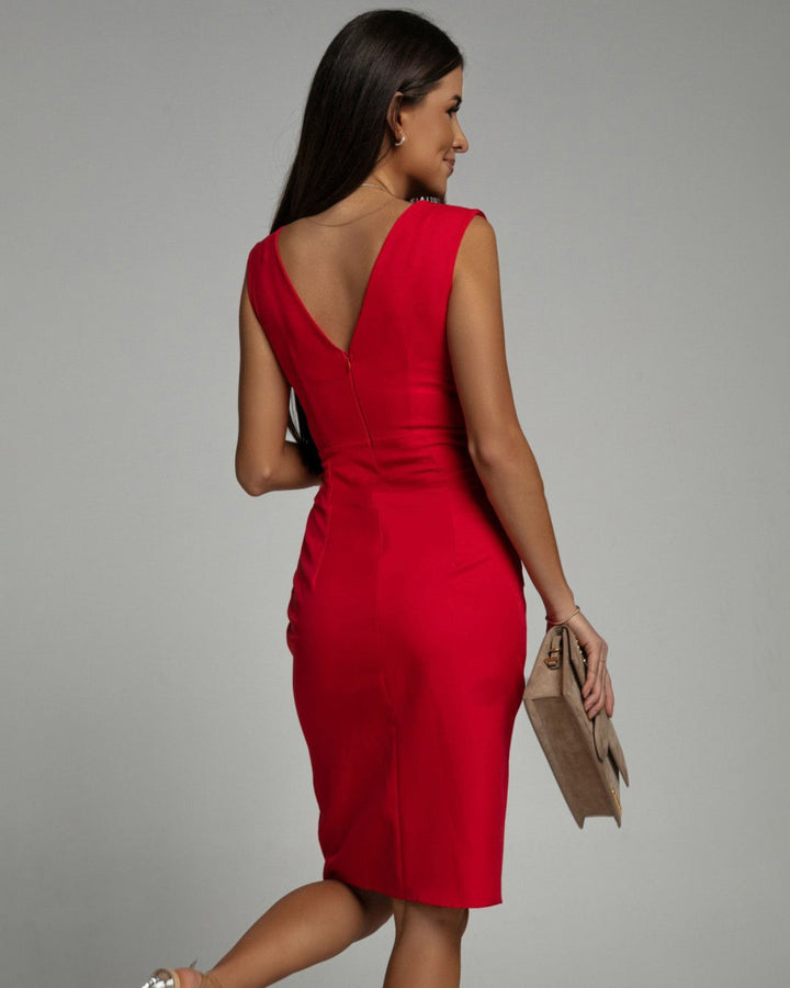 Noelle Curve V-Neck Dress