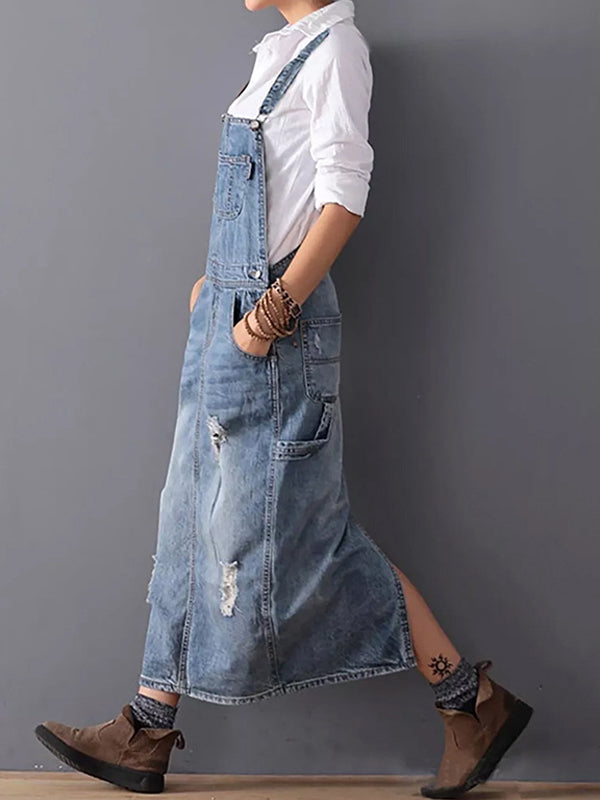 Harper™ - Vintage Denim Overall Dress