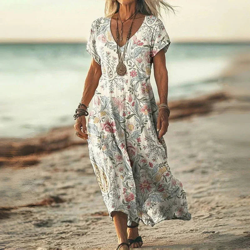 Ember Sunset Breeze Maxi Dress
