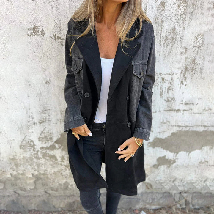 Emilia™ - Casual Two-Tone Trench