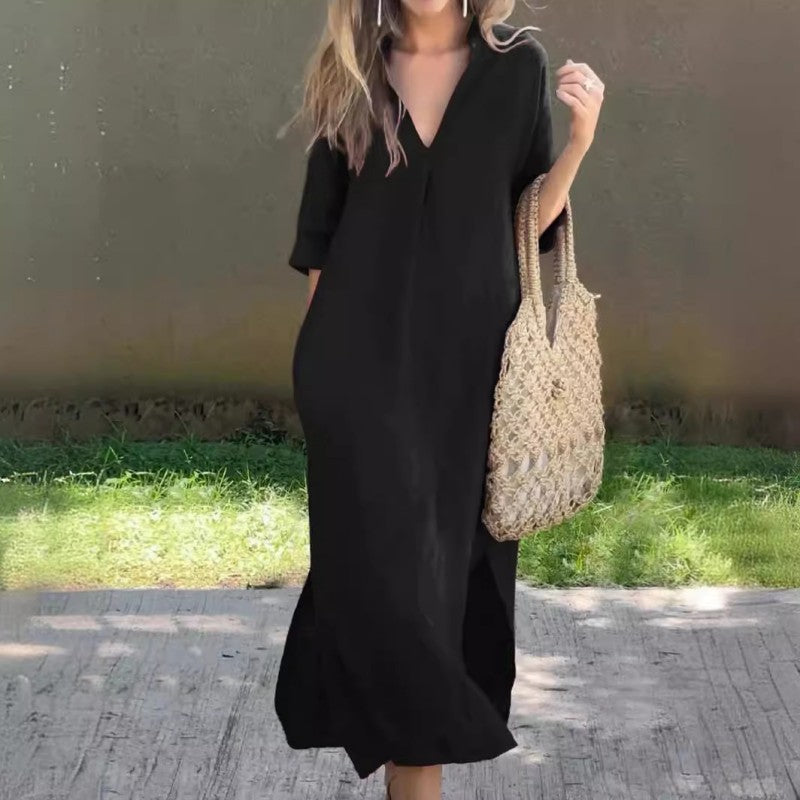Clara V-Neck Dress