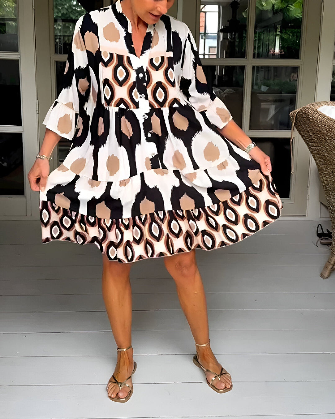 Zahara - Elegant Midi Dress