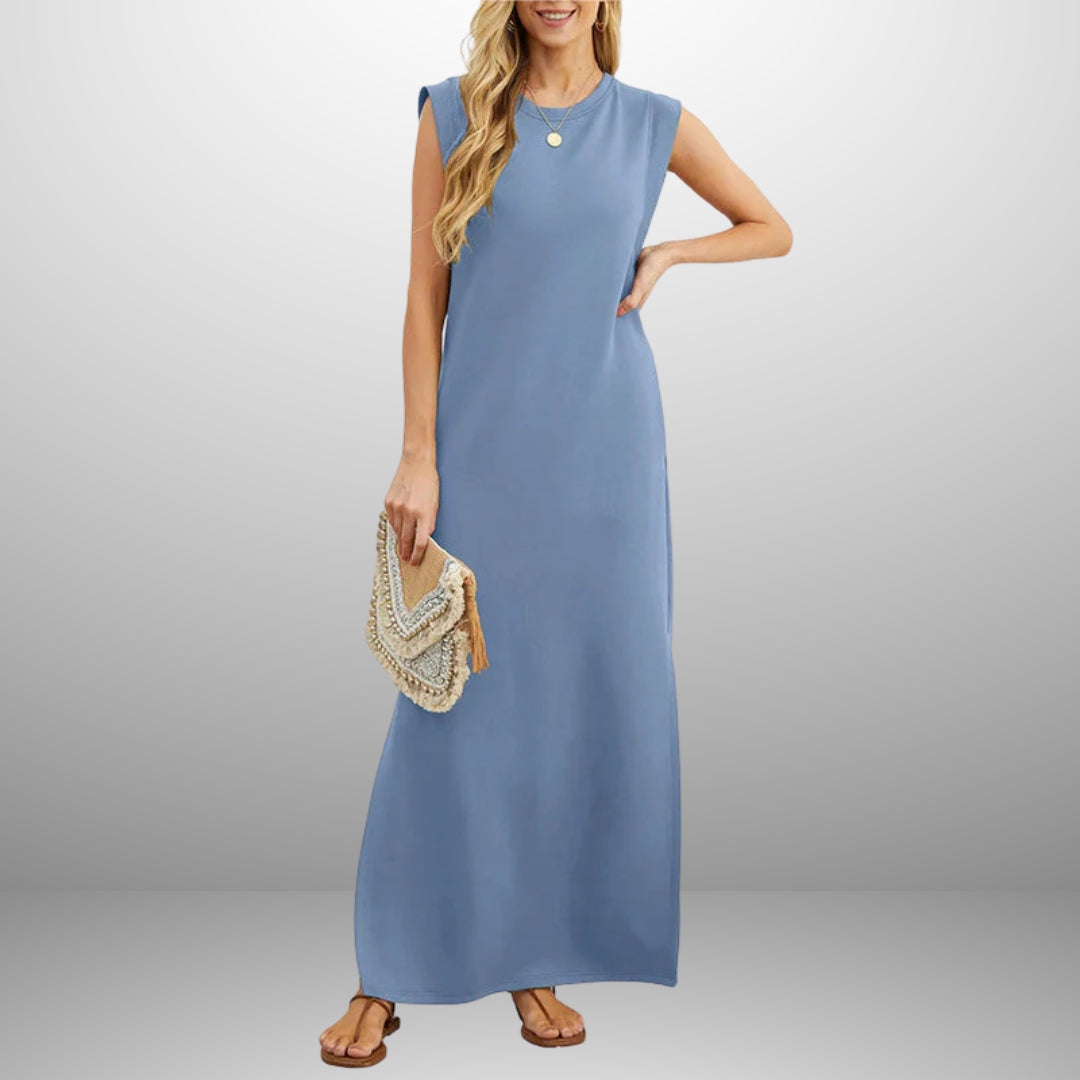 Clara | Long Flowing Wrinkle-Free Dress
