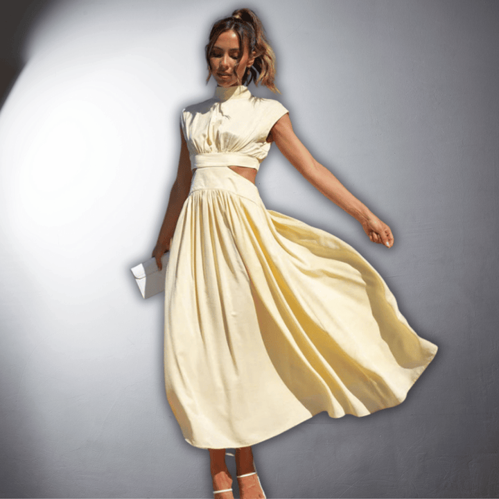 Florine | Refined Pleated Dress