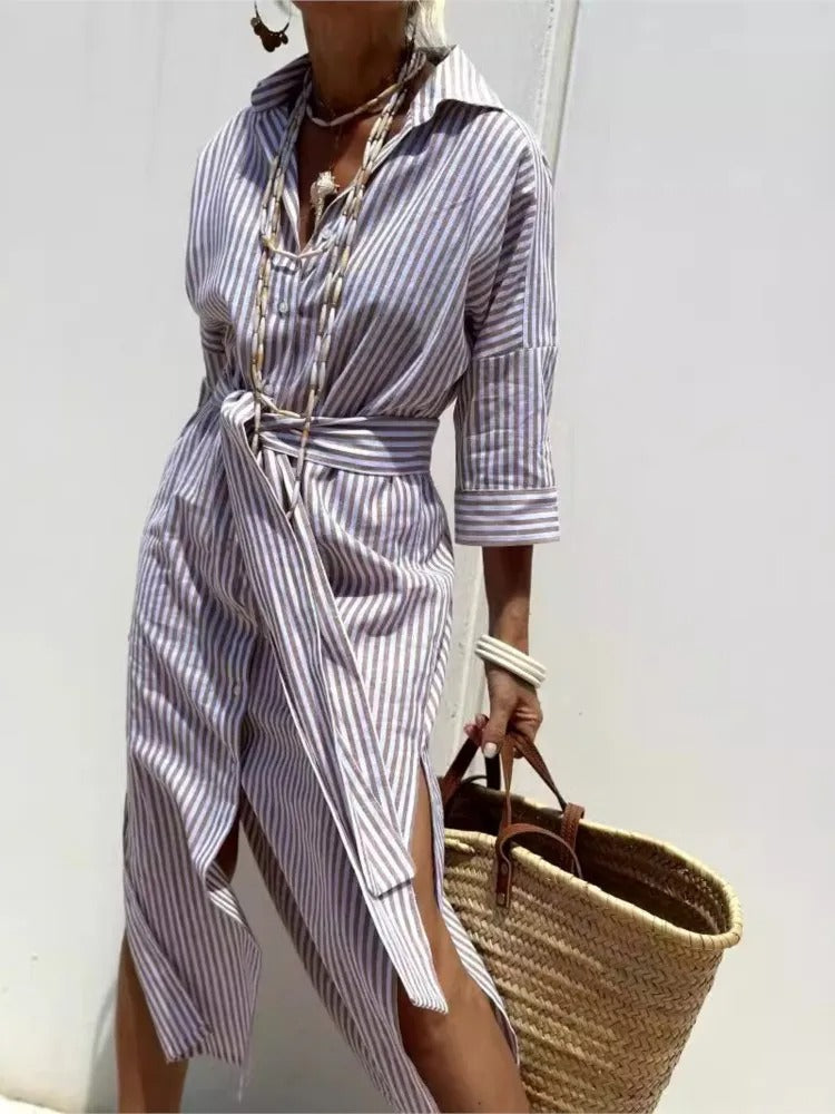 Tonia | Collared Stripe Vibe