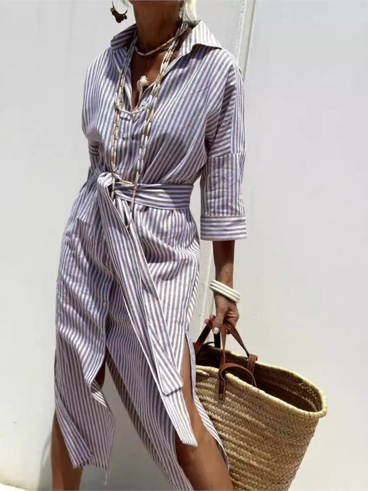 Tonia | Collared Stripe Vibe