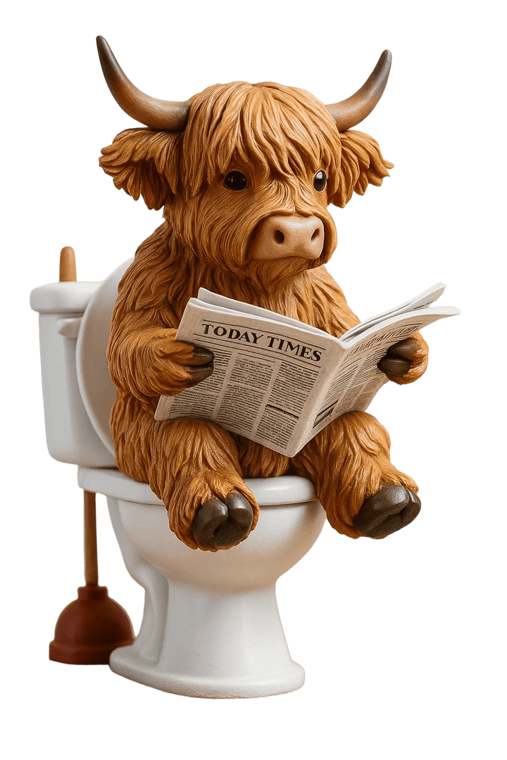 🐮 Highland Cattle Advent Calendar 2025 🎄✨ – Handmade 3D Figure with Highland Cattle (24 pieces)