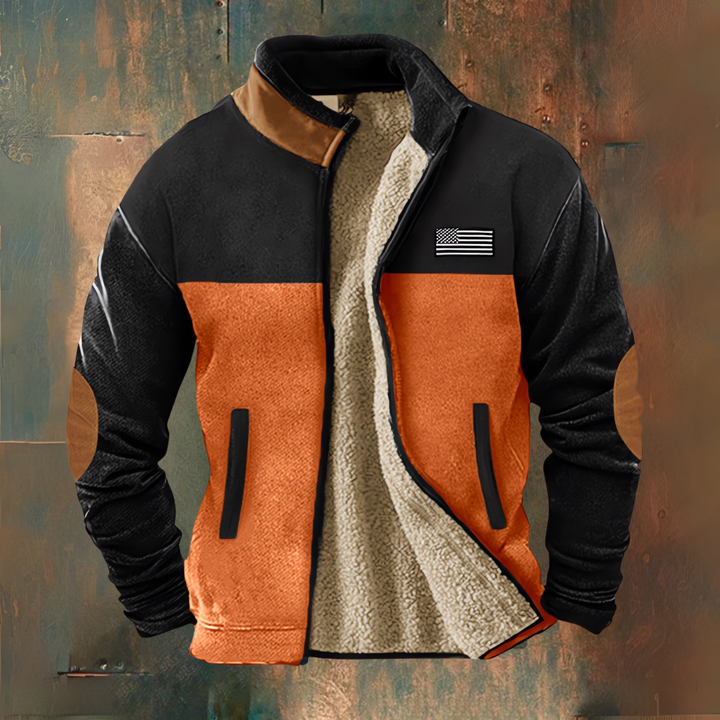 Tan - Casual Fleece Jacket