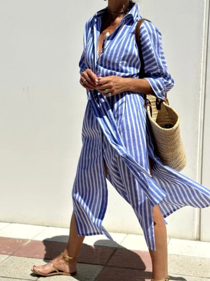 Tonia | Collared Stripe Vibe