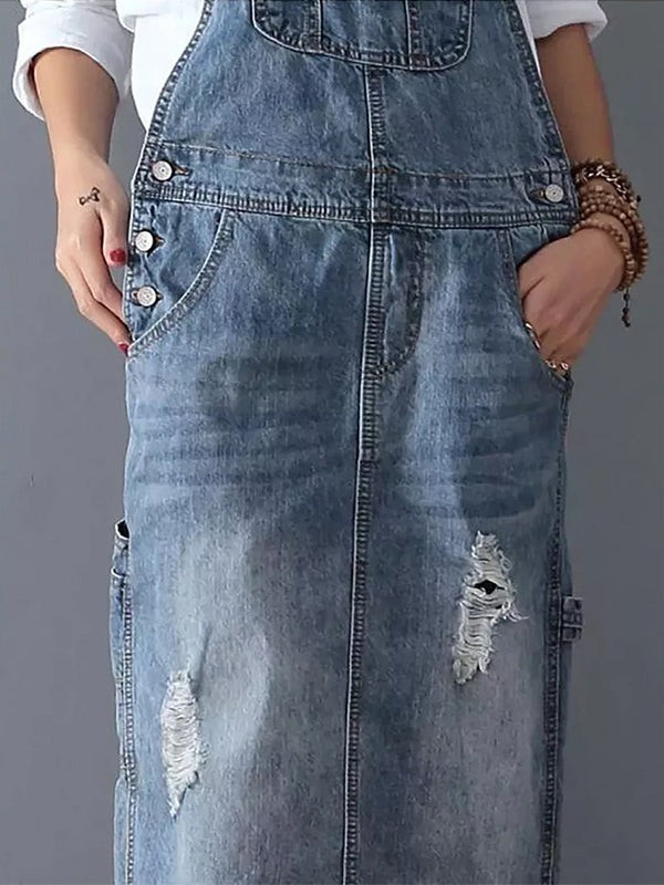 Harper™ - Vintage Denim Overall Dress