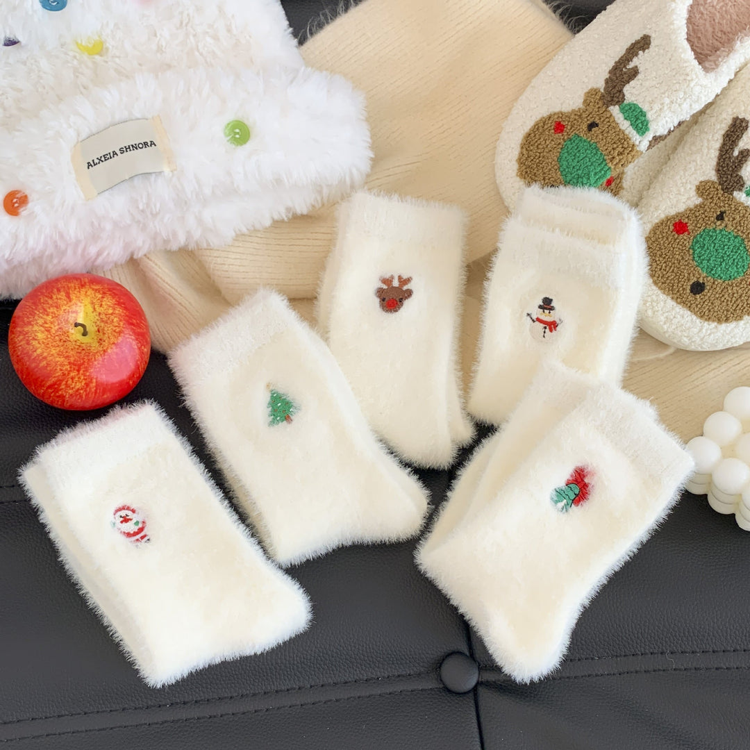 Furry Christmas 5-pack White