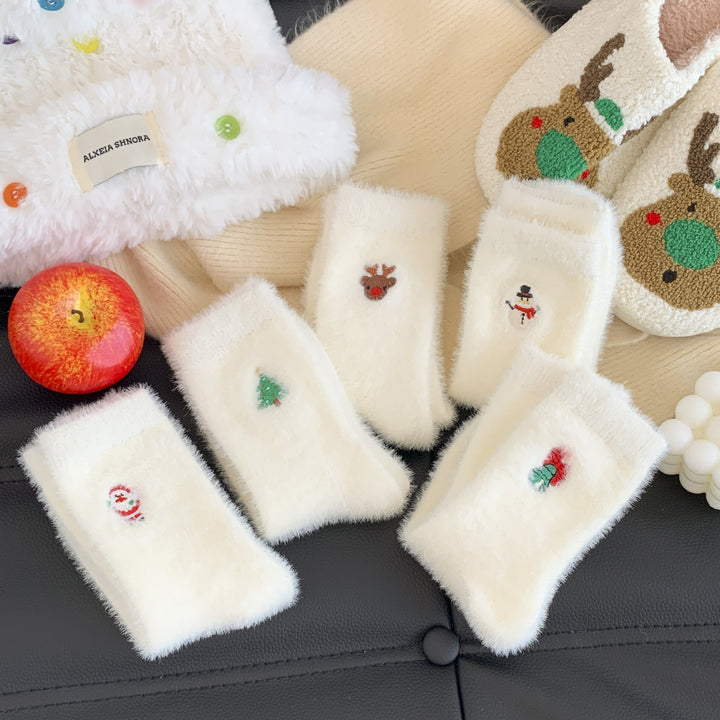 Furry Christmas 5-pack White