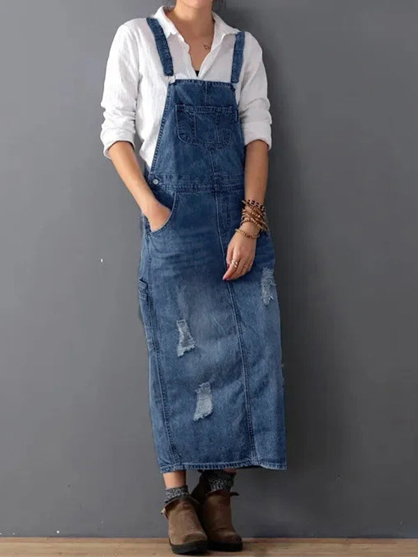Harper™ - Vintage Denim Overall Dress