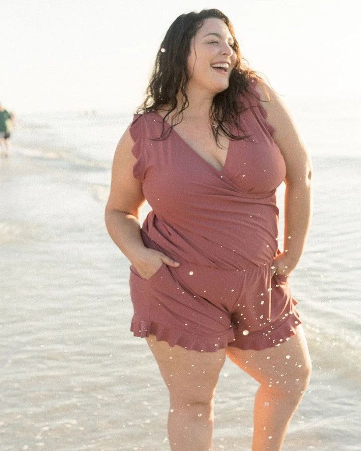 Tess | Swim Ruffled Dress