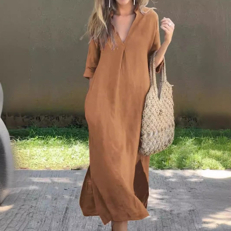 Clara V-Neck Dress