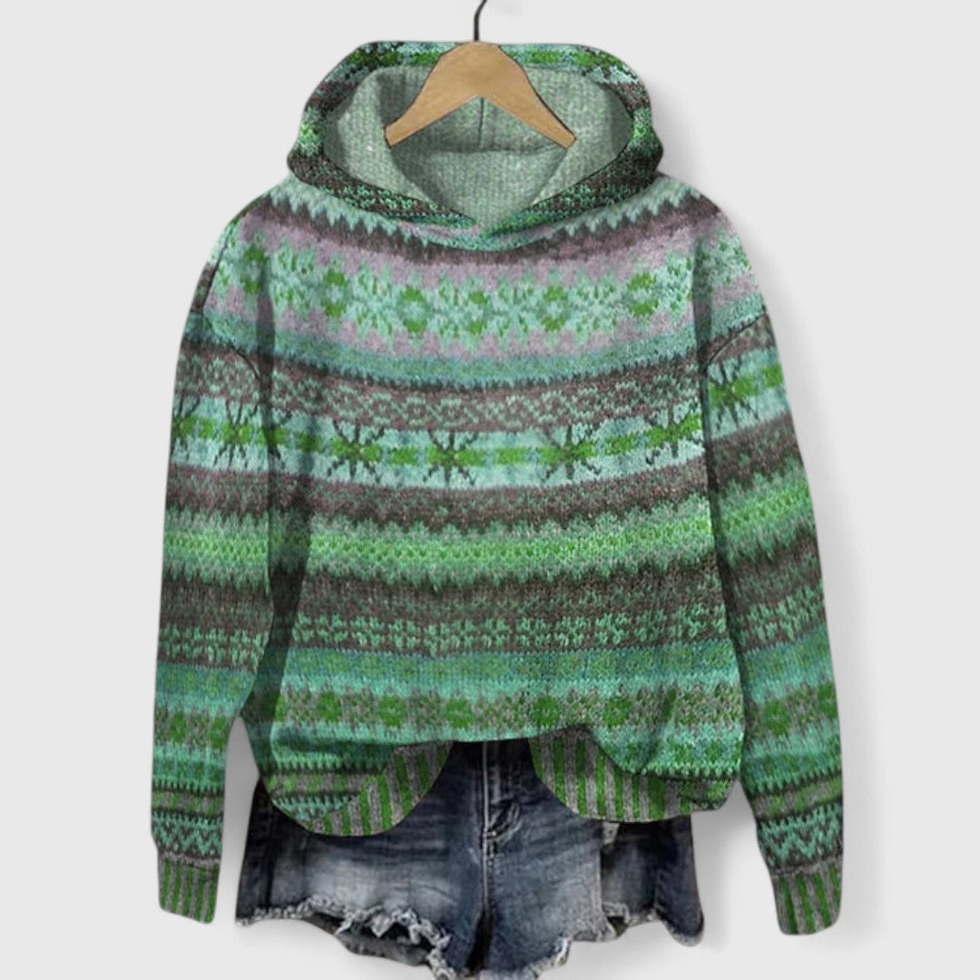 Christa - Retro Hoodie Sweater