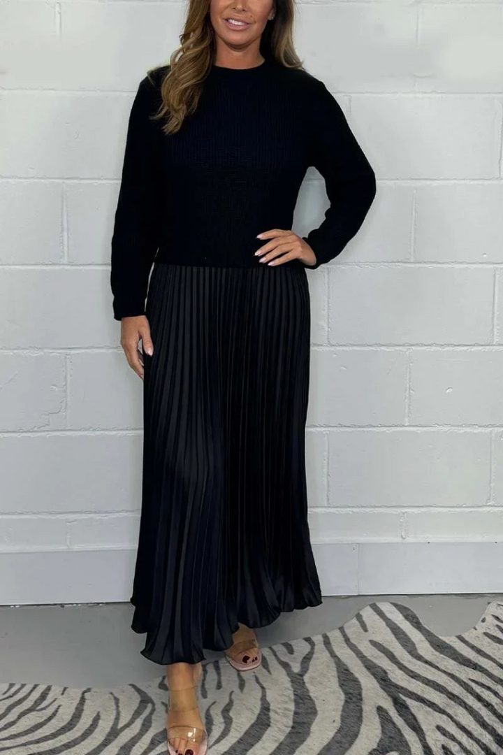Luna™ Elegant Pleated Two-Piece Dress