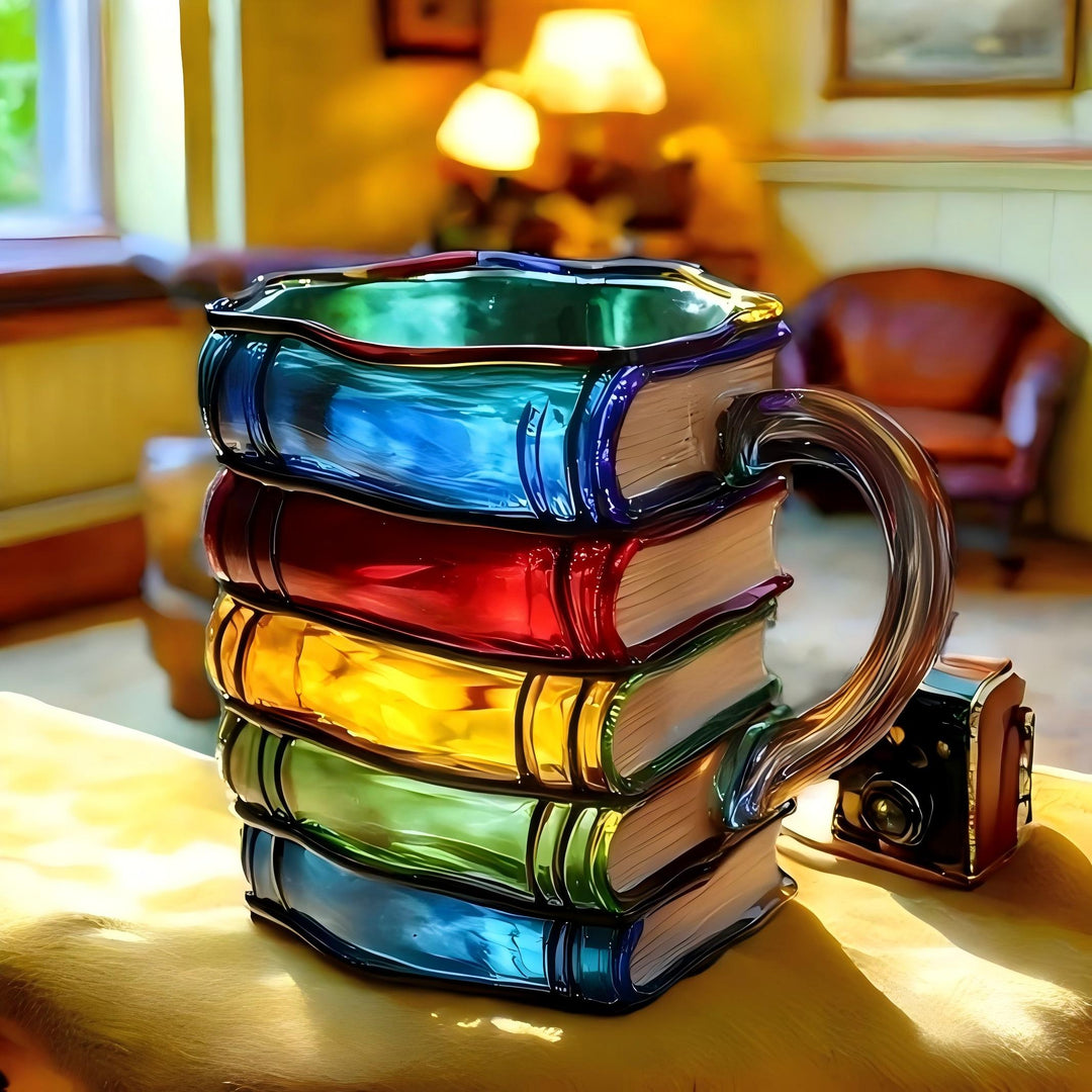 🌈 Stacked Stories™ Mug — Drink from the Tower of Color and Imagination