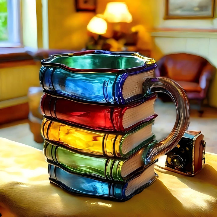 🌈 Stacked Stories™ Mug — Drink from the Tower of Color and Imagination
