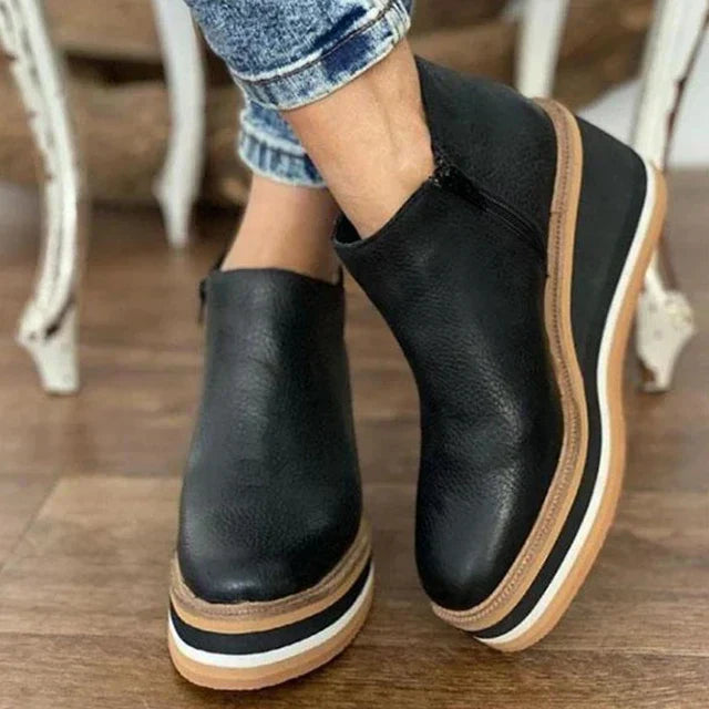 Elara™ - Elevate Platform Ankle Boots