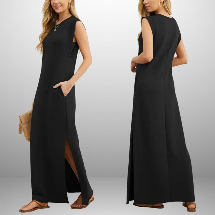 Clara | Long Flowing Wrinkle-Free Dress