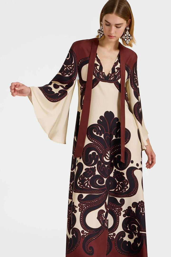 Grenadilla Bloom Satin Gown
