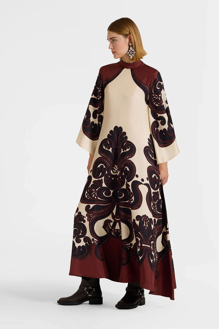 Grenadilla Bloom Satin Gown