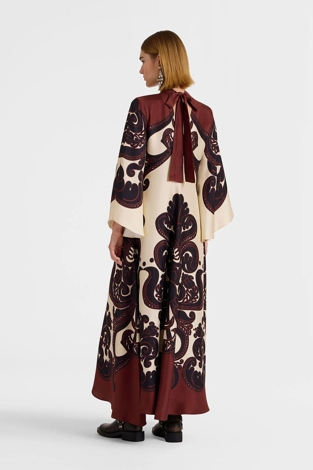 Grenadilla Bloom Satin Gown