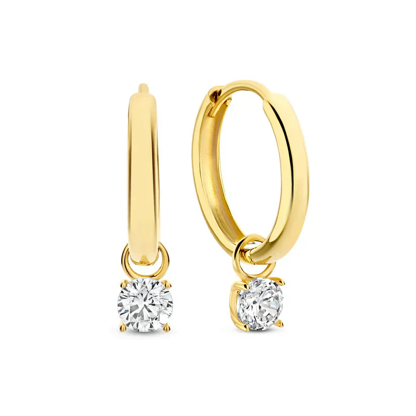 Earrings with Larmes de Lune stones